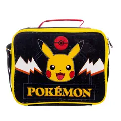 POKEMON - Lonchera Pokemón Pikachu Negro
