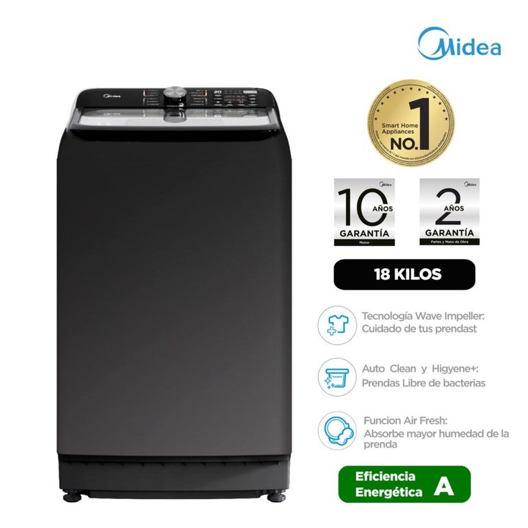 LAVADORA AUTOMATICA 18KG TITANIUM