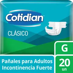 COTIDIAN - Pañales Clásico Talla G Empaque 20 Und