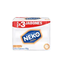 NEKO - Jabón Antibacterial Avena Empaque 3 Und