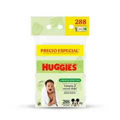 HUGGIES - Toallitas Húmedas Limpieza Efectiva Empaque 288 Und