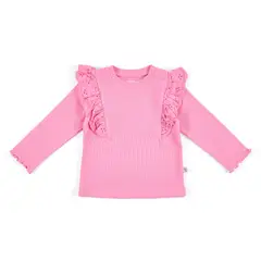 REDWOOD - Polo Rib Ruffle Bebé Niña