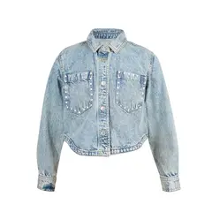 REDWOOD - WEB CASACA DENIM CROP TA BLACK SAS 12