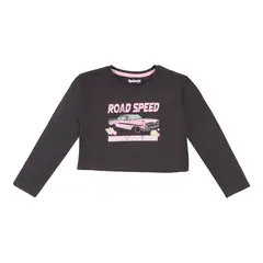 REDWOOD - Polo Crop Estampado Niña