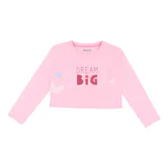 REDWOOD - Polo Crop Estampado Niña