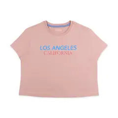 REDWOOD - Polo Crop 100% Algodón Mujer