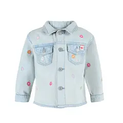 REDWOOD - Casaca Denim Bordada Boho Bebé Niña