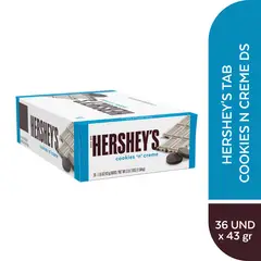 HERSHEYS - Display Chocolate Cookies and Creme Caja 36 Unidades x 43 g