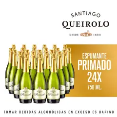 SANTIAGO QUEIROLO - Espumante Primado Pack 24 Botellas 750 mL