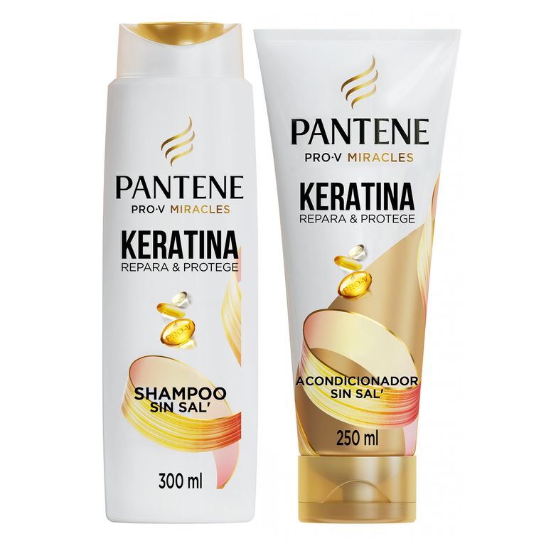 Shampoo Keratina 300 mL + Acondicionador Keratina 250 mL