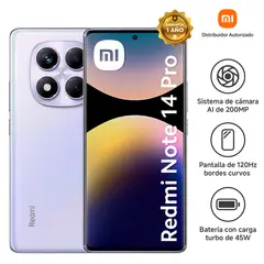 XIAOMI - Smartphones Note 14 Pro Aurora Purple 8Gb 256Gb