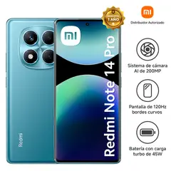XIAOMI - Smartphones Note 14 Pro Ocean Blue 8Gb 256Gb
