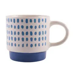 CASA JOVEN - Taza Mug Amor y Café Puntos Azules