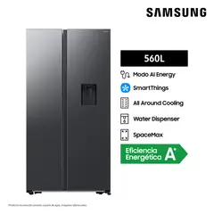SAMSUNG - Refrigeradora All Around Cooling 560Lt Negra RS57DG4100B4/PE