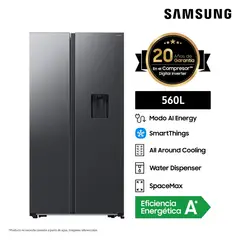 SAMSUNG - Refrigeradora All Around Cooling 560Lt Negra RS57DG4100B4/PE