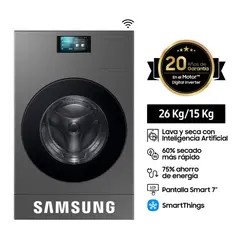 SAMSUNG - Lavaseca Bespoke AI 26Kg / 15Kg Gris WD26DB8995BZPE