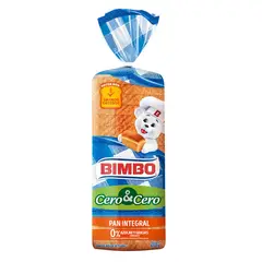BIMBO - Pan De Molde Integral Cero Cero Bolsa 650 g