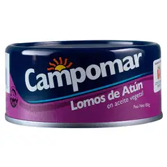 CAMPOMAR - Lomo De Atun En Aceite Vegetal Envase 150 g