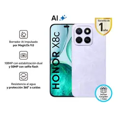 HONOR - Smartphone X8C 8Gb 256Gb Cloud Purple