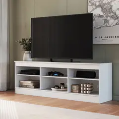 CASA JOVEN - Mesa De Tv 50" Venecia Blanca 47X120X34Cm