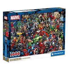 CLEMENTONI - Rompecabezas Marvel Imposible 1000 Pzas