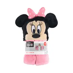 DISNEY - Manta Flannel con Capucha 75x150 cm Minnie