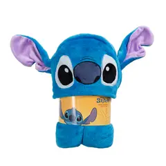 DISNEY - Manta Flannel con Capucha 75x150 cm Stitch