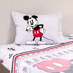 DISNEY - Juego de Sábanas Infantil Mickey 1.5 Plaza