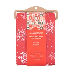 CASA JOVEN - Mantel Tela Rojo Antimanchas