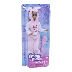 KIDS N PLAY - MUNECA FASHION CON PIJAMA PLUSH CELESTE