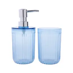 CASA JOVEN - Set Plástico y Pump Portacepillo Denim