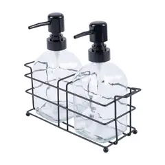 CASA JOVEN - Set x 2 Pump de Vidrio con Canasta