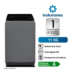 INDURAMA - LAVADORA AUTOMATICA 11 KILOS GRIS OSCURO