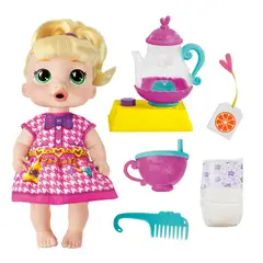 BABY ALIVE - Muñeca Lala Bubbly Tea Party