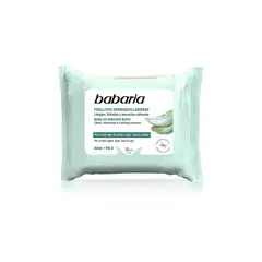 BABARIA - Toallitas Desmaquillantes Aloe Empaque 25 Und