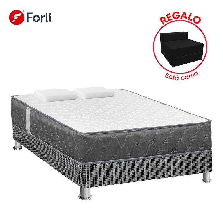 Cama Americana Acqua 2 Plazas + Sofa Cama