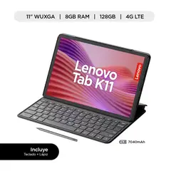 LENOVO - Tablet Tab K11, Mediatek Helio G88, 8GB + 128GB, 11" WUXGA 90Hz