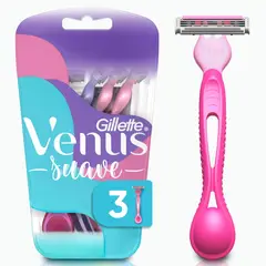 VENUS - Máquina de Afeitar Gillete Mujer Suave Pack 3 Und
