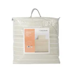 CASA JOVEN - Cubrecama Lara 1.5Plz Beige