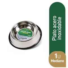TOTTUS - PLATO ACERO INOXIDABLE MEDIANO 1U
