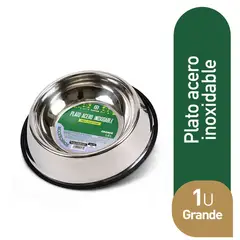 TOTTUS - PLATO ACERO INOXIDABLE GRANDE 1U