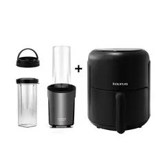 TAURUS - Licuadora Personal Shake Away 2.0 + Freidora Digital 2.6 lts Black Fryer