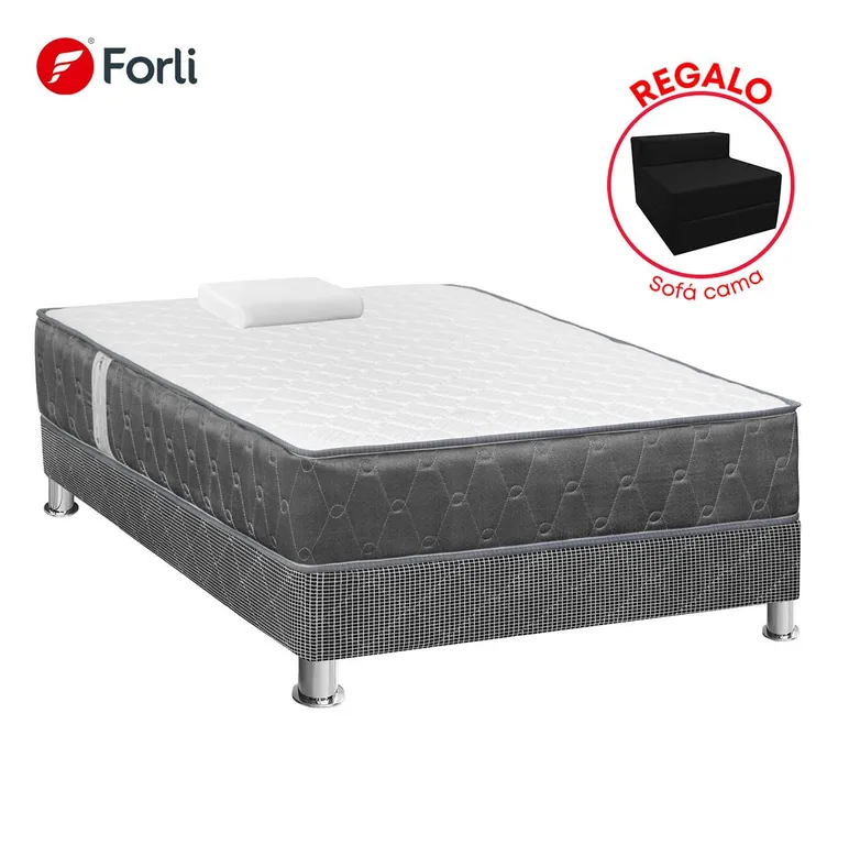 Cama Americana Acqua 1 Plaza + Sofa Cama