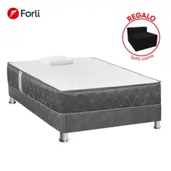 FORLI - Cama Americana Acqua 1 Plaza + Sofá Cama