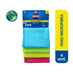 VIRUTEX - Paño Microfibra Pack 4 Und
