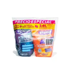 ETERNA - Detergente Ropa Oscura + Detergente Quitamanchas Bicarbonato