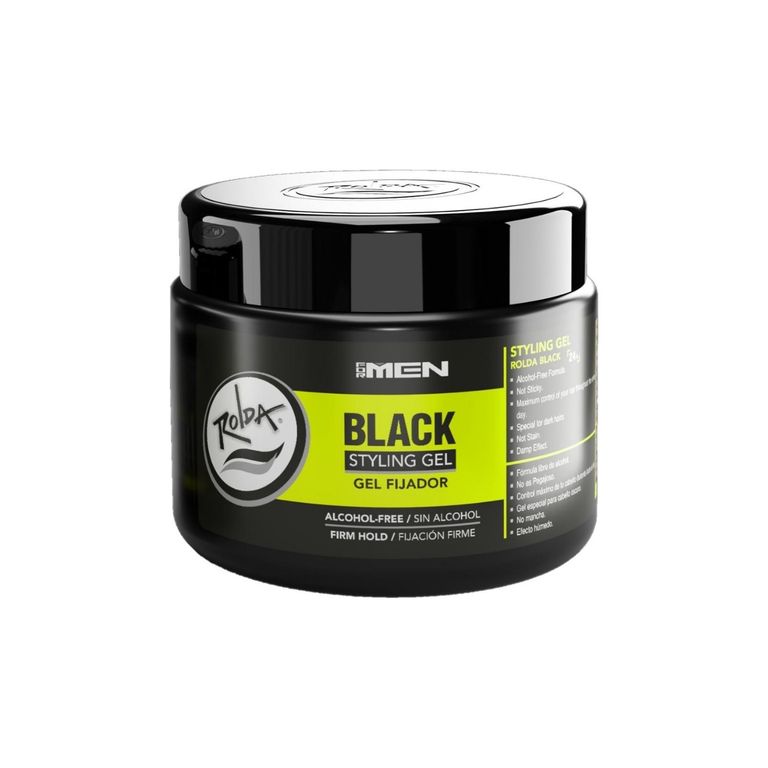 Gel Fijador Rolda Black Cubre Cana Envase 250 g