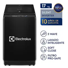 ELECTROLUX - Lavadora Inverter 17kg Negro EWIJ17F2XSYB