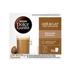 NESCAFE - Cápsulas de Café Dolce Gusto con Leche Caja 10 Und