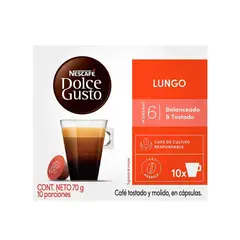 NESCAFE - Cápsulas de Café Dolce Gusto Lungo Caja 10 Und